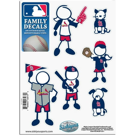 St. Louis Cardinals Official MLB Small Family Decal Set by Siskiyou 134739