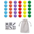 thumbnail image 4 of 30 Wahoo Board Game Replacement Marbles 5 Each of 6 Colors, 6 Dice and a Play Bag for Aggravation Wahoo Board Game, 4 of 6