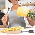thumbnail image 1 of Stainless Steel Pineapple Peeler and Corer Tool for Quick, Easy Fruit Cutting, 1 of 9