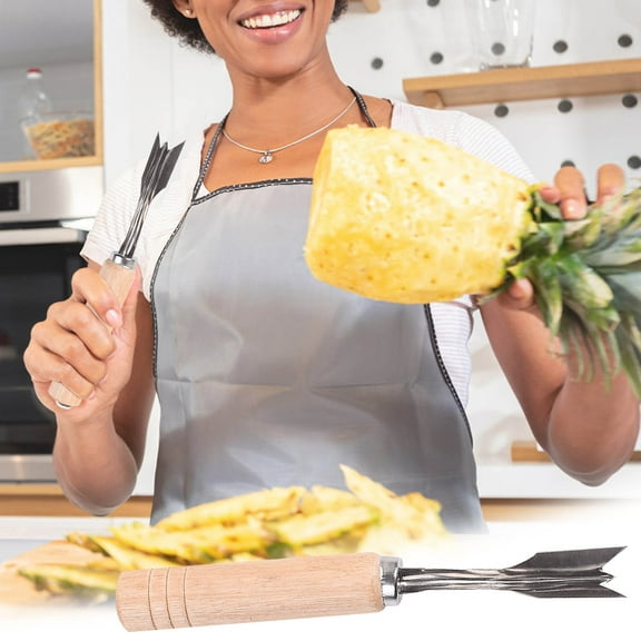 Pineapple Peeler & Eye Digging Tool - Stainless Steel Fruit Sugarcane Peeler, Efficient Kitchen Gadget for Peeling Pineapples & Removing Eyes