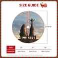 thumbnail image 4 of Kll Elephant Giraffe On A Mountain Top Sunset Christmas Tree Skirt 30",Party Decorations Farmhouse For Christmas Decorations Holiday Party, 4 of 8