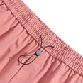 thumbnail image 5 of KPOPLK Chino Shorts Men 5 Inch Inseam Mens Twill Shorts Cargo Casual Cotton Drawstring Classic Stretch Hiking Straight Short Size L,Brick Red, 5 of 5