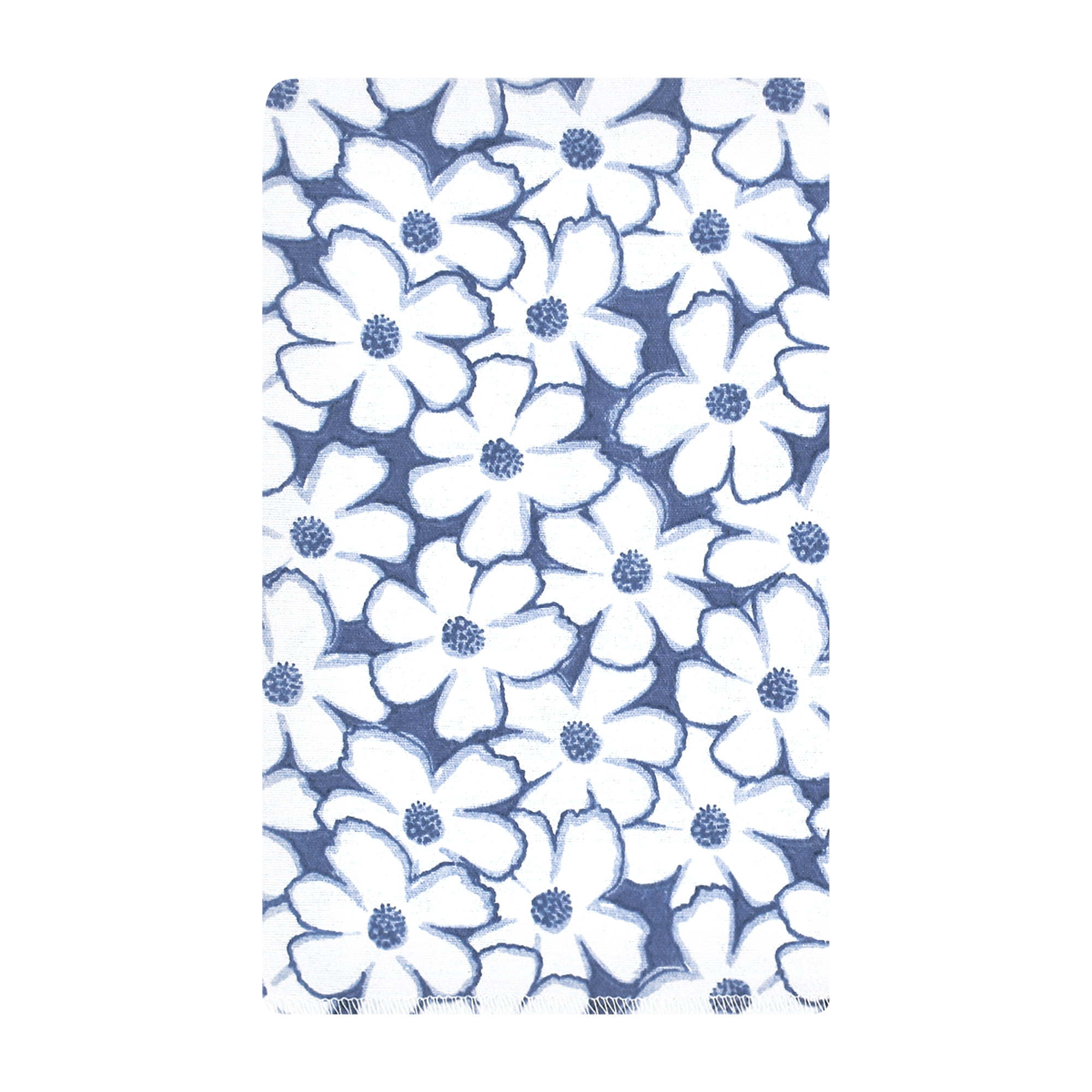 Hudson Baby Unisex Baby Cotton Poly Flannel Burp Cloths, Blue Cosmos, One Size