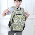 thumbnail image 6 of FORMRS Unisex School Backpack 17" Student Travel Bag with Laptop Compartment, Beige Floral, 6 of 7