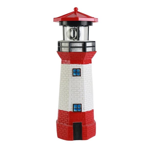 1 Uds. Faro giratorio solar-faro de resina roja Adepaton CPB-US-DYP781-1