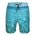 thumbnail image 3 of Fotbe Crystal Clear Ocean Waves Trajes de Baño Estampados para Hombre, Shorts de Verano de Secado Rápido, Ropa de Playa, Bañadores-XX-Large, 3 of 6