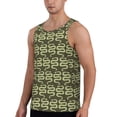 thumbnail image 3 of Rocae Green Snake for Men's Workout Tank Top Men's Running Tank Top Dry Fit Athletic Workout Tank Tops3X-Large, 3 of 9