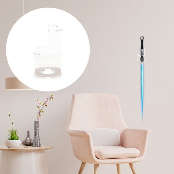 Luxshiny Wall Sword Display Holder 1Pack Acrylic 10.70X7.50X6.50Cm For Home Decor