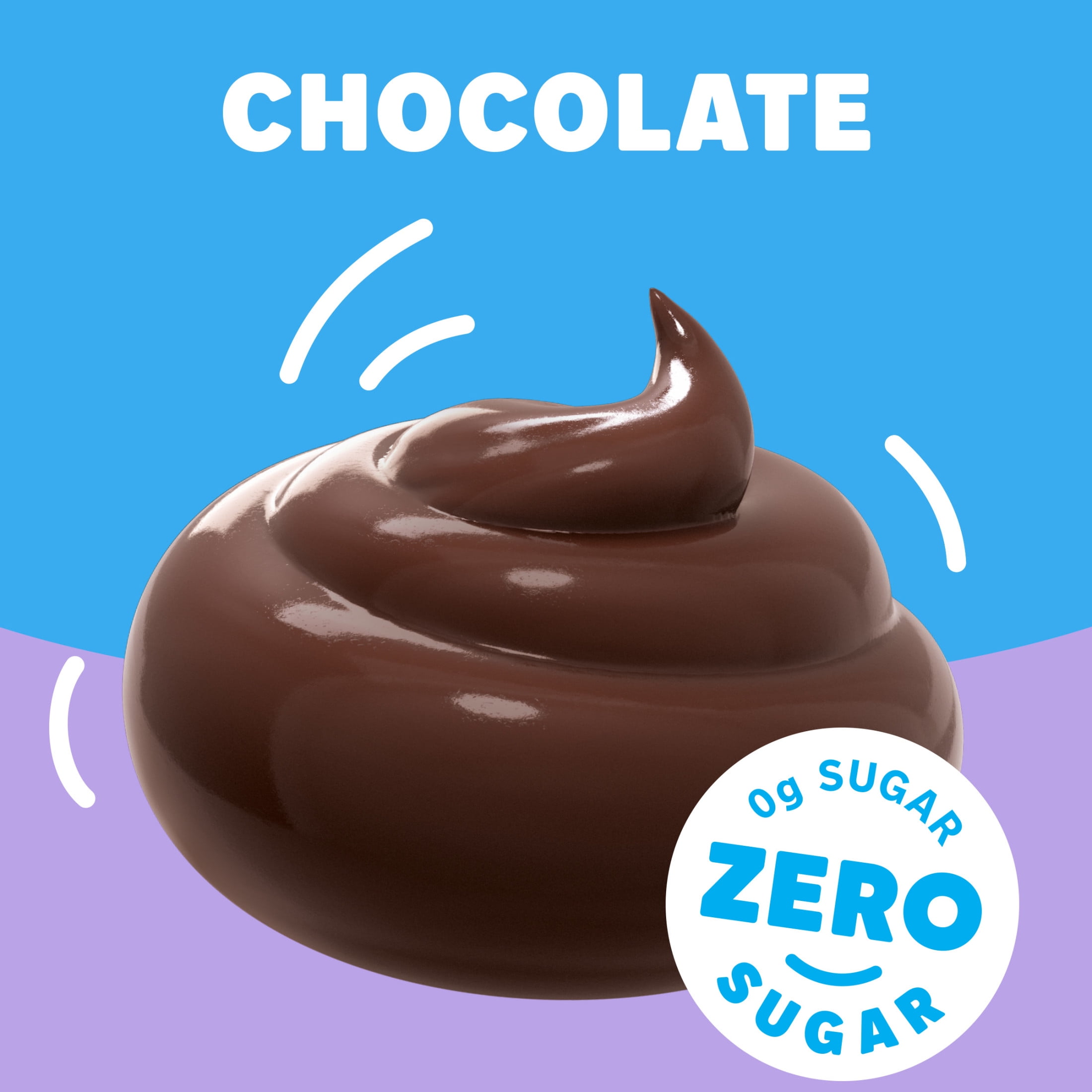 Jell-O Chocolate Sugar Free Pudding Cups Snack Value Pack, 8 Ct Cups