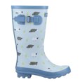 thumbnail image 1 of Cotswold - Botas de Agua Farmyard Slip-on Diseño Oveja para Mujer (Azul), 1 of 4