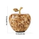 thumbnail image 3 of Figura de manzana de cristal | Adorno navideño de cristal y decoración navideña para el hogar | Regalo coleccionable de 15 cm para Nochebuena y decoración de temporada, 3 of 6