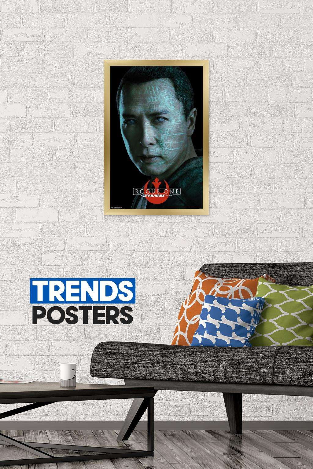 Star Wars: Rogue One - Chirrut Wall Poster, 14.725" x 22.375", Framed