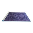 thumbnail image 2 of Ahgly Company Machine Washable Indoor Rectangle Persian Blue Traditional Area Rugs, 7' x 10', 2 of 4