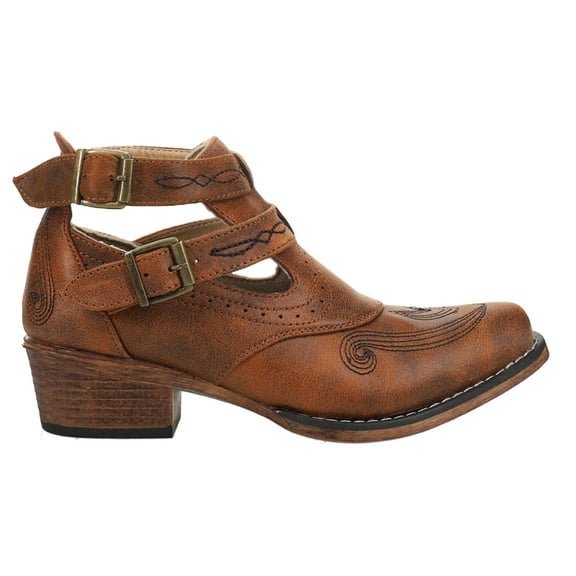 Roper  Womens Willa Snip Toe   Boots   Ankle Low Heel 1-2"