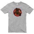 thumbnail image 2 of Oversized Wild Bull Circular Logo Cotton Short Sleeve Graphic Shirt - Heather Grey 2XL, 2 of 4