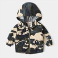 thumbnail image 2 of KPOPLK Boys Wind Jacket Lightweight Breathable Coat Waterproof Hooded 1T 2T 3T 4T 5T Kids Fall Winter Outfit Clothes Size 2-3 Years, 2 of 8