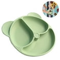 thumbnail image 2 of Platos de silicona para niños pequeños Platos para bebés Apto para lavavajillas y microondas Platos de silicona para niños antideslizantes e irrompibles, 2 of 8