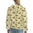 thumbnail image 7 of Sikiie Snail With Mushrooms Women's Casual Hoodies Long Sleeve Lightweight Pullover Tops Loose Sweatshirt-X-Large, 7 of 7