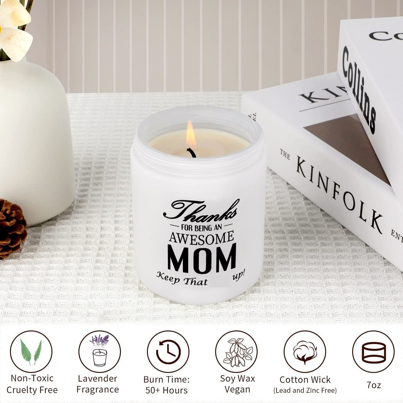 Gift for mom, Candle gift, Personalized candle, Soy candle