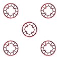 thumbnail image 3 of VONKY 1/2/3/5 Vélo 104BCD Roue à Chaîne Ronde Pièces d'Anneau Rouge 52T 5PCS, 3 of 6