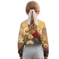 thumbnail image 4 of Xoenoiee Cardinal Daisy Print Girls Sweatshirt Trendy Winter Cropped Long Sleeve Shirt Round Neck Pullover Youth Girl Outwear Coat, 5-6 Years, 4 of 7