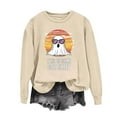 thumbnail image 1 of Ailaofu Halloween Sweatshirt for Women Funny Ghost Graphic Shirt Spooky Season Long Sleeve Tops, 1 of 4