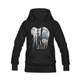 thumbnail image 4 of Hanmun Animal Ultimate Men Heavy Blend Hooded Sweatshirt Cotton Drawstring Long Sleeve Casual Fashion, 4 of 5
