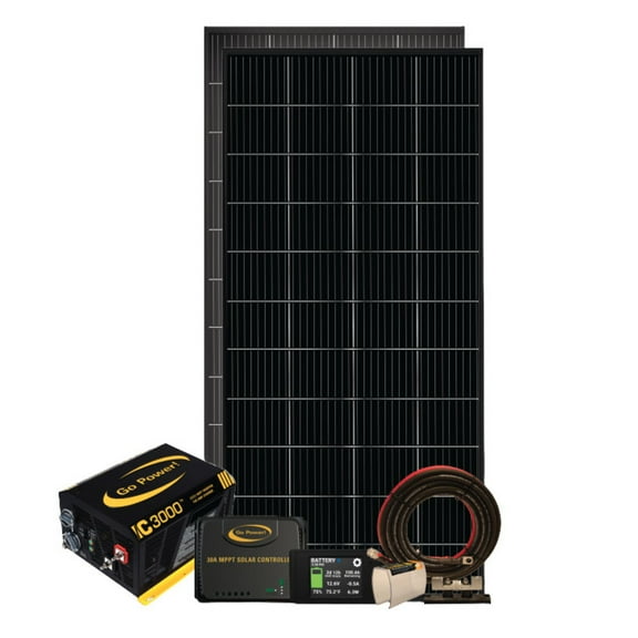 Go Power! 83535 PowerTrak 400-Watt Solar & Inverter/Charger System