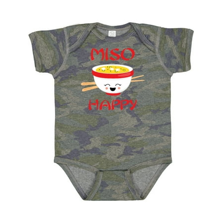 

Inktastic Kawaii Miso Happy Gift Baby Boy or Baby Girl Bodysuit