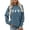 Blue, variant on Sweatshirts for Women Long Sleeve Crewneck Stylish Print Loose Sport Casual Pullover Top Blue L
