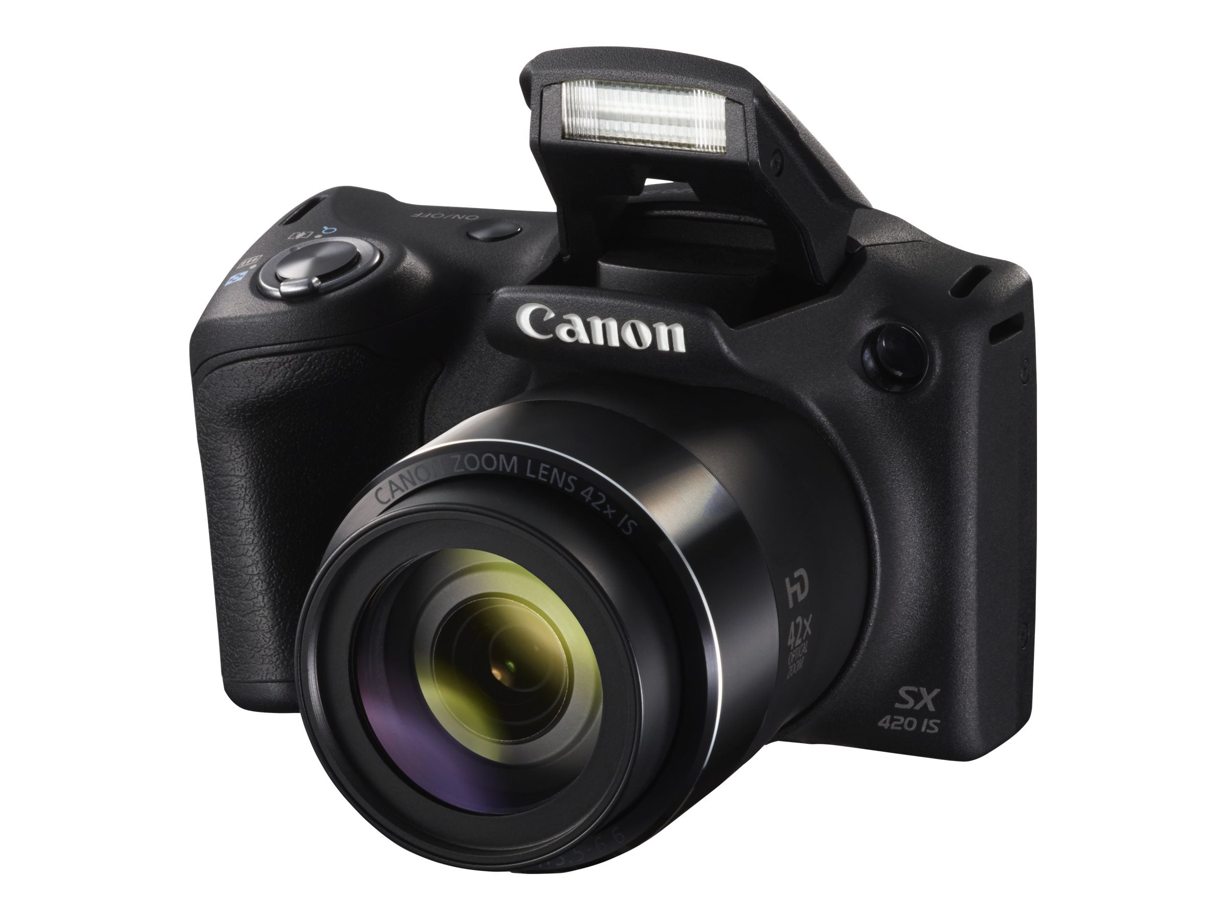 Canon PowerShot SX420 IS - Digital camera - compact - 20.0 MP - 720p / 25  fps - 42x optical zoom - Wi-Fi, NFC - black