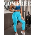 thumbnail image 3 of COMFREE Women High Waist Workout Gym Smile Contour Seamless Leggings Tummy Control Yoga Pants Tights Sports Compression, 3 of 6