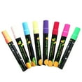 thumbnail image 1 of 8pcs Liquid Chalk Erasable Fluorescent Painting Pen Marker Pen Whiteboard LED Chalkboard School Colorful Art Painting Highlighter, 1 of 9
