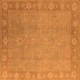 thumbnail image 1 of Ahgly Company Indoor Square Oriental Orange Industrial Area Rugs, 8' Square, 1 of 4