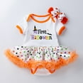 thumbnail image 2 of KVPLBQFD My 1st Halloween Baby Boy Outfit Girls Christmas Outfits Size 10-12 Infant Christmas Outfit Onesies for Girls Baby Girl Winter Clothes, White 0-3 Months, 2 of 8