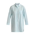 thumbnail image 2 of Joyspun Women’s Woven Long Sleeve Button Front Sleepshirt, Sizes XS-3X, 2 of 2
