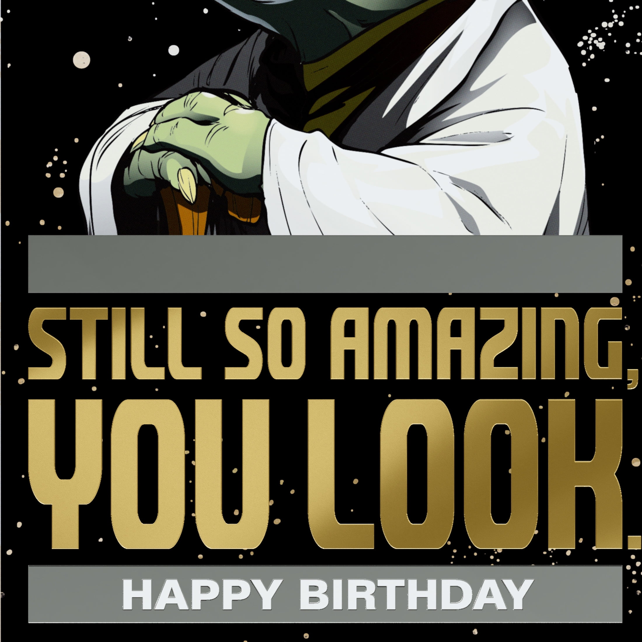 American Greetings Star Wars Yoda Birthday Card (Another Year Older)