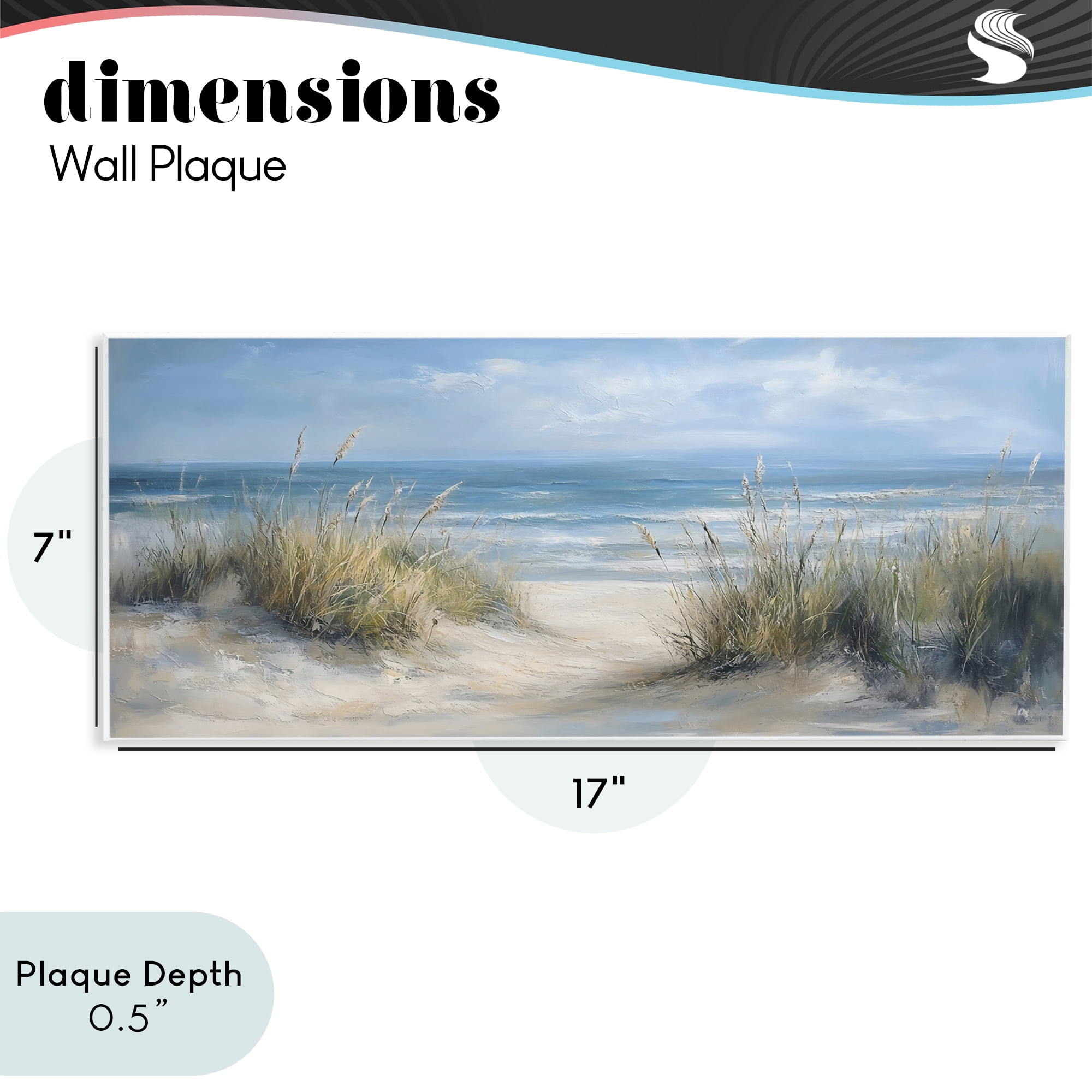 Stupell Industries Coastal Peace Dunes Wall Plaque Art, design by LSR Design Studio