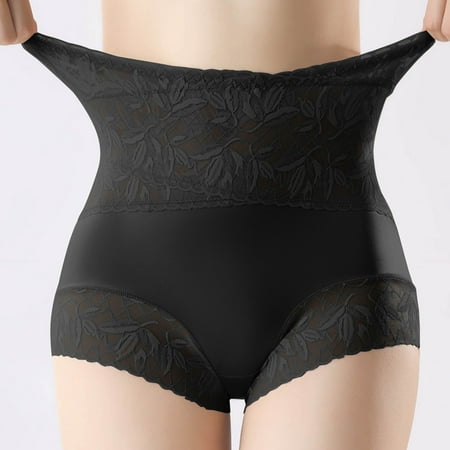 Njoeus Women s Underwear High Waisted Butt Lifter Seamless Tummy Underwear Control Panties for Women Soft Comfy Breathable Briefs Mesh Floral Lace Underwear Boyshorts Ladies Panties