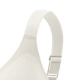 thumbnail image 4 of Smsaxvxz Plus Size Wireless Bras for Women Comfortable Adjustable Straps Push Up Support Front Closure Bra White, 4 of 5