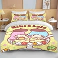 Sanrio Little Twin Stars Printed Bedding Set Cartoon Anime Microfiber
