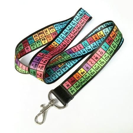 Rainbow Periodic Table Of Elements Lanyard Badge Holder