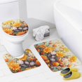 thumbnail image 4 of Sunflower 4 Piece Shower Curtain Sets, with Non-Slip Rugs, Toilet Lid Cover And Bath Mat, for Bathroom Decor Set, 4 of 8