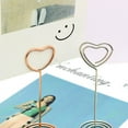 thumbnail image 4 of 10Pcs Heart Shape Wire Table Number Holders Picture Stand Notes Memos Clip for Wedding Birthday Food Sign Photo Memos, 4 of 7