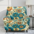 thumbnail image 2 of Kuiaobaty Mandala Flower Print Recliner Chair Cover for Large Recliner Durable Reclining Sofa Slipcover Breathable Reclining Slipcover with Pocket for Living Room, 2 of 8