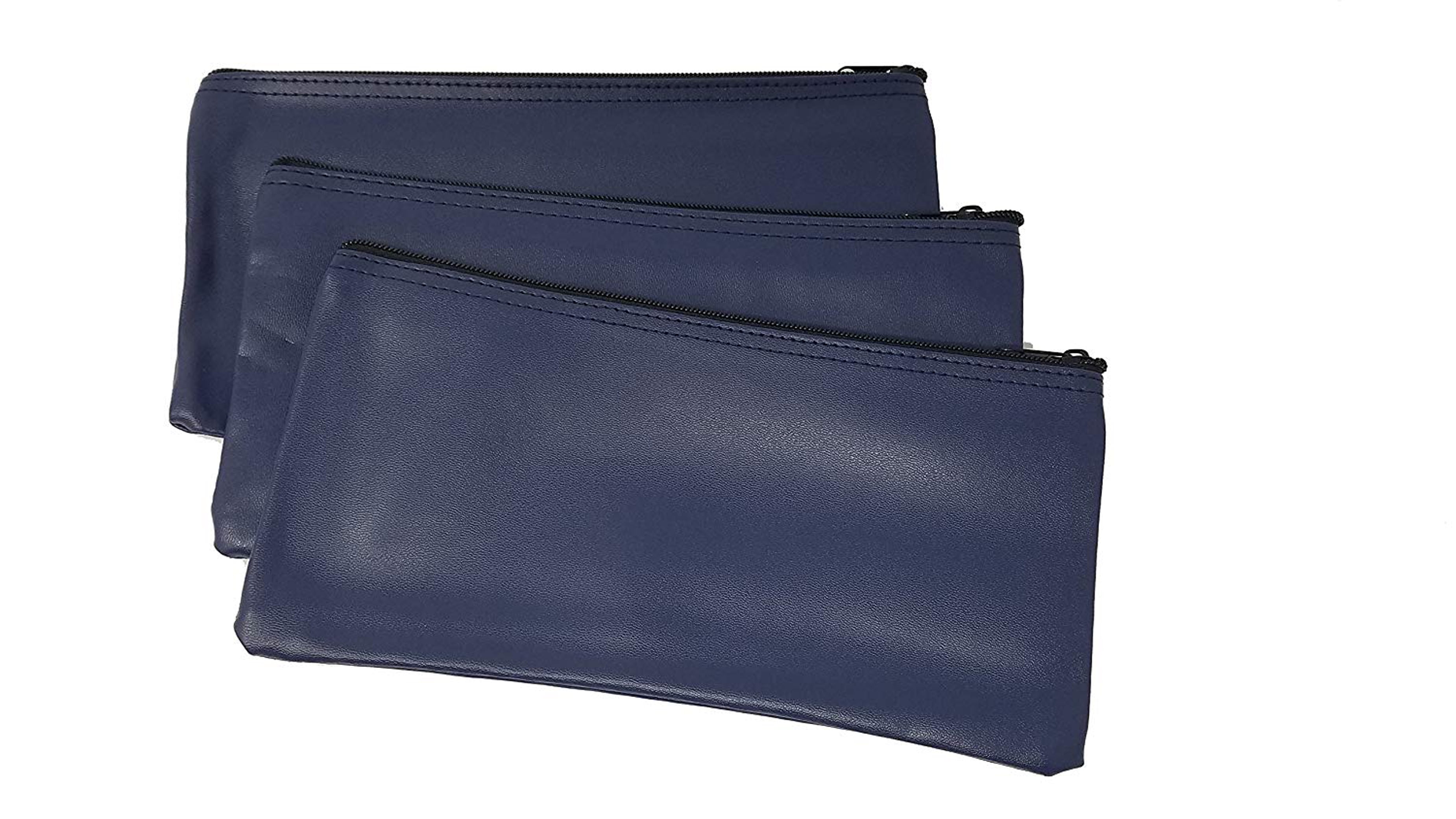 Coin Bag Cash Bag Clear 10 Bags 5.5 x 10.5 Company Security Bank Deposit/Utility Zipper Bag