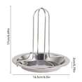 thumbnail image 2 of Langgg Folding Chicken Roaster Rack Cooking Grill Pan Tool Barbecue Fork Portable Rustproof Grill Stand Roasting for Camping, 2 of 8