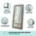 thumbnail image 2 of Home Imports Emporium Kathleen Deluxe Rustic Floor Mirror Vintage Oak, 2 of 6