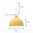 thumbnail image 2 of Ilios Innova | Paquete de 3 lámparas de techo colgantes decorativas estilo nórdico retro de 36 cm para habitaciones y salas de estar, 2 of 9