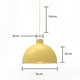 thumbnail image 2 of Lampara De Techo Colgante Decorativo Macaron Retro 36 Cm Diámetro Amarilla ilios innova Amarillo, 2 of 9